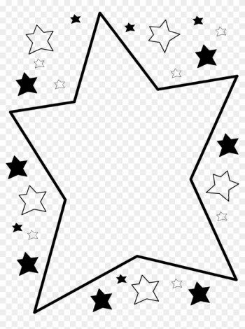 Star Border Clipart - Star Page Borders Black And White