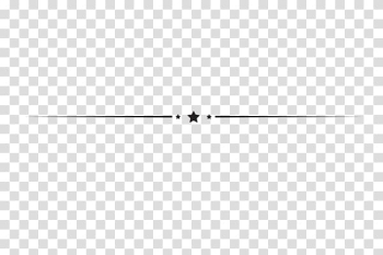 Star horizontal line decoration elements transparent background PNG clipart