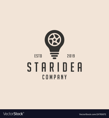 Star idea logo icon vector image