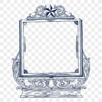 Star ornate frame png sticker, | Free PNG - rawpixel