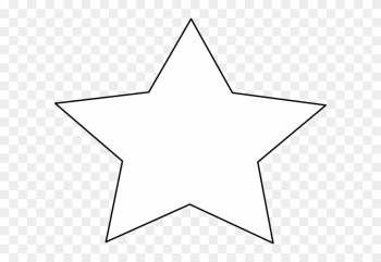 Star Outline Clip Art Free - White Star Png Transparent Background