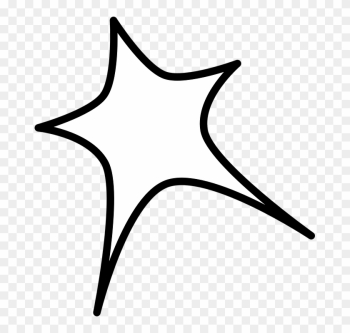 Star Shape Border Line - Transparent Background Star Clipart