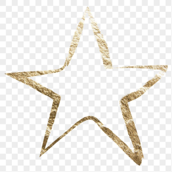 Star shape png sticker, gold | Free PNG Illustration - rawpixel