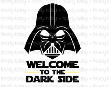 Star Wars Darth Vader Welcome to the dark side Baby Shirt | PNGio