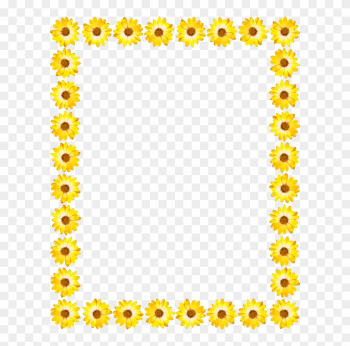 Star Yellow Drawing Blue - Design Border Png Sunflower