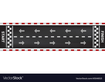 start to finish line racing track