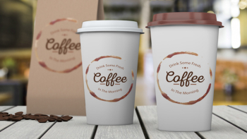 Stationery mockup for coffee shop Free Psd