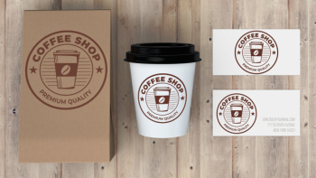 Stationery mockup for coffee shop Free Psd