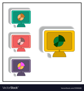 Statistic online collection in vector image Statistic online collection in vector image
