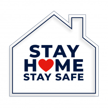 Stay home and safe background with house symbol Free Vector Stay home and safe background with house symbol Free Vector
