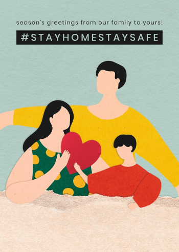 Stay home stay safe template psd in new normal Stay home stay safe template psd in new normal
