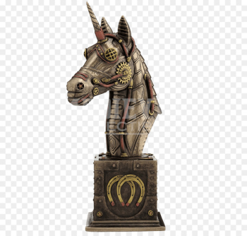 Steampunk Figurine Unicorn Bust Horse - unicorn 