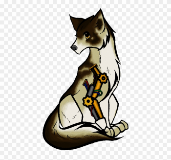 Steampunk Wolf Adopt - Cartoon Steampunk Wolf Adopt - Cartoon