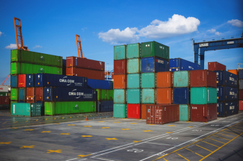 Steel Container on Container Dock Steel Container on Container Dock