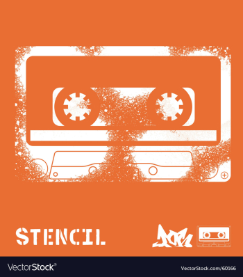 Stencil tape vector image Stencil tape vector image