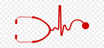 Stethoscope Ekg Vinyl Decal - Stethoscope Ekg Png