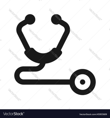 stethoscope graphic icon stethoscope sign