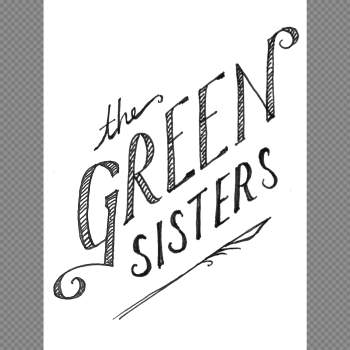 Sticker - 4 x 3" Rectangle — THE GREEN SISTERS Sticker - 4 x 3" Rectangle — THE GREEN SISTERS
