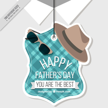Sticker background and father's day accessories
