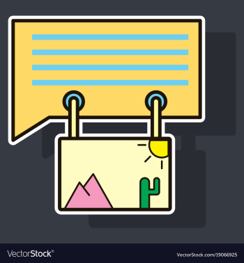 Sticker email attachment icon paper document clip vector image Sticker email attachment icon paper document clip vector image