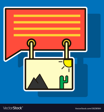 Sticker email attachment icon paper document clip vector image Sticker email attachment icon paper document clip vector image