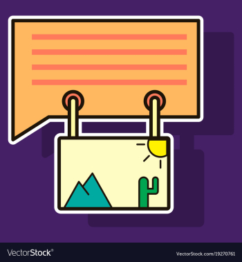 Sticker email attachment icon paper document clip vector image Sticker email attachment icon paper document clip vector image