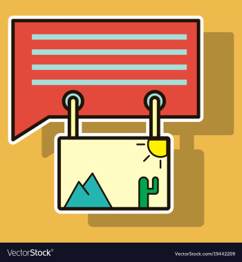Sticker email attachment icon paper document clip vector image Sticker email attachment icon paper document clip vector image