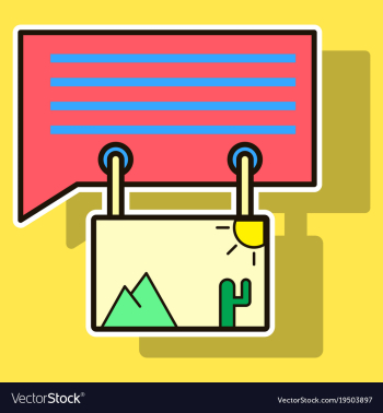 Sticker email attachment icon paper document clip vector image Sticker email attachment icon paper document clip vector image
