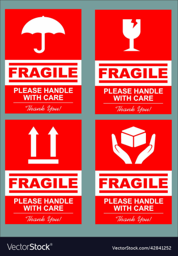 sticker fragile