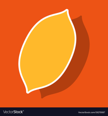 Sticker lemon fresh lemon fruits vector image Sticker lemon fresh lemon fruits vector image