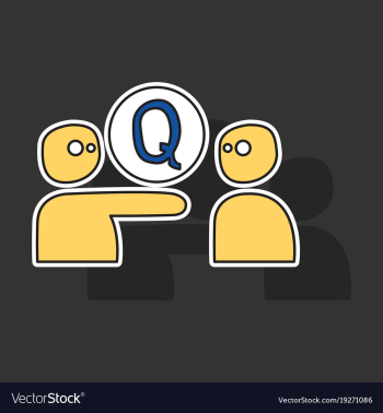 Sticker logo quora website icon social media vector image Sticker logo quora website icon social media vector image