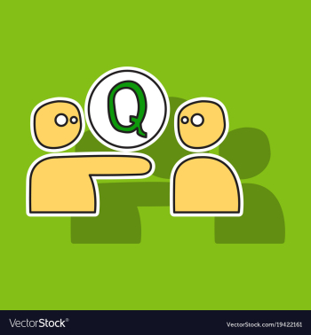 Sticker logo quora website icon social media vector image Sticker logo quora website icon social media vector image