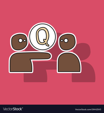 Sticker logo quora website icon social media vector image Sticker logo quora website icon social media vector image