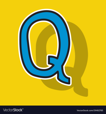 Sticker logo quora website icon social media vector image Sticker logo quora website icon social media vector image