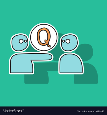 Sticker logo quora website icon social media vector image Sticker logo quora website icon social media vector image