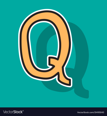 Sticker logo quora website icon social media vector image Sticker logo quora website icon social media vector image
