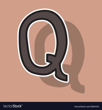 Sticker logo quora website icon social media vector image Sticker logo quora website icon social media vector image