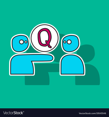 Sticker logo quora website icon social media vector image Sticker logo quora website icon social media vector image
