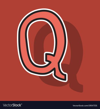 Sticker logo quora website icon social media vector image Sticker logo quora website icon social media vector image