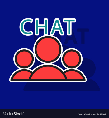 Sticker mobile phone chat interface design vector image Sticker mobile phone chat interface design vector image