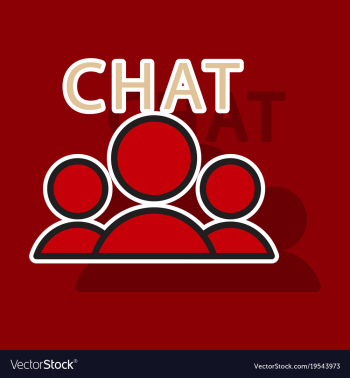 Sticker mobile phone chat interface design vector image Sticker mobile phone chat interface design vector image