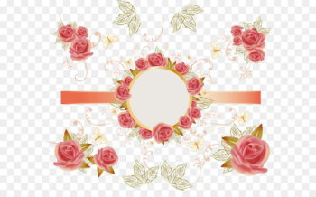 Sticker Paper - Vector rose card packaging sticker Sticker Paper - Vector rose card packaging sticker