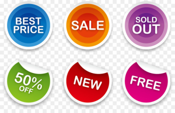 Sticker Sales Label Printing - Vector sale sticker set 