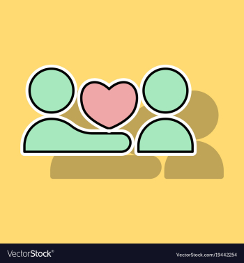 Sticker thumbs up like social network facebook vector image Sticker thumbs up like social network facebook vector image
