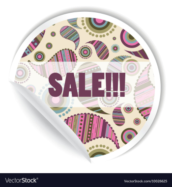 Sticker vector image Sticker vector image