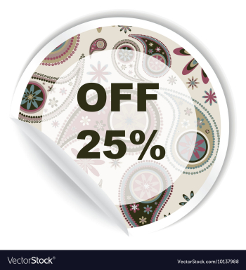 Sticker vector image Sticker vector image