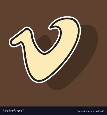 Sticker vimeo icon on background vector image Sticker vimeo icon on background vector image