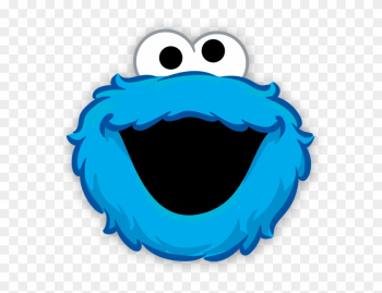 Stickers For Kids - Cookie Monster Face Png