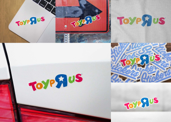Stickers Mockup (PSD)