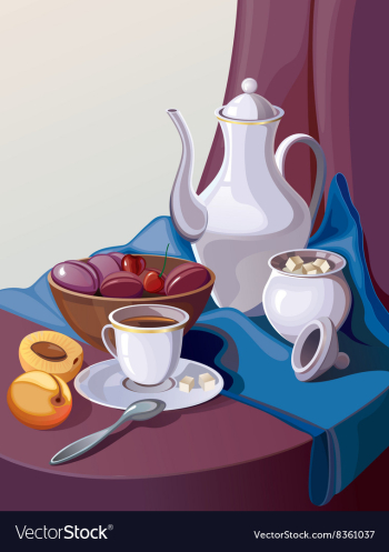 Still Life Painting vector image Still Life Painting vector image
